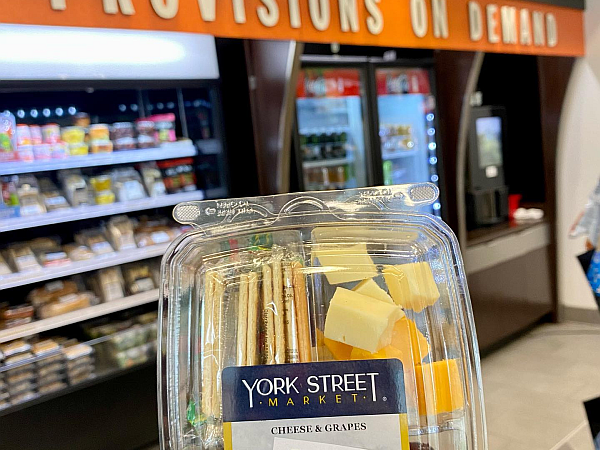 packaged fruit and cheese in the c-store